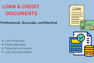 create professional loan proposals and credit appraisal report