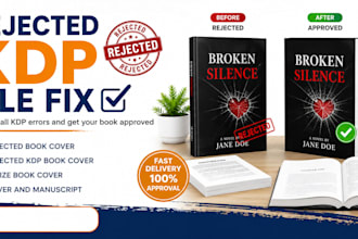 rejected book cover, format rejected book cover and kdp book cover