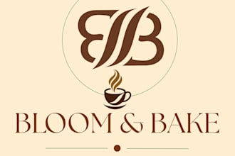 create a modern monogram, wordmark, or custom brand logo