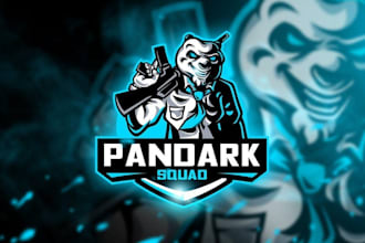 design a modern squad logo for gaming team and esports