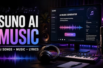 create a custom ai song with suno ai, music and lyrics
