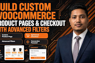 build custom woocommerce product pages and checkout with advanced filters