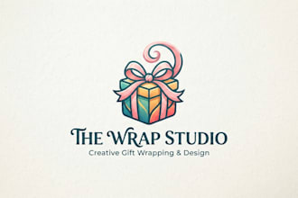 design a creative gift wrapping logo