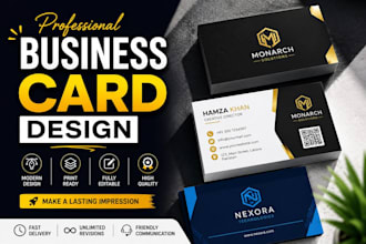 design professional business card and visiting card