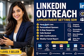 do linkedin outreach, cold dm outreach and appointment setting as an sdr
