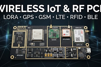 design lora gps GSM lte nb iot rfid nrf52 sx1276 sx1262 wireless pcb rf hardware