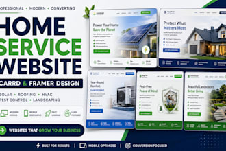 design solar company pest control roofing hvac landscaping carrd framer website