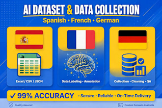 do ai dataset and data collection spanish french german