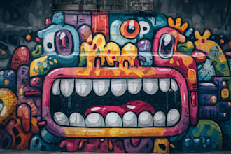 design graffiti designs, murals and wall arts