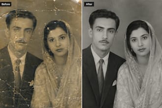 restore, enhance and colorize old photos