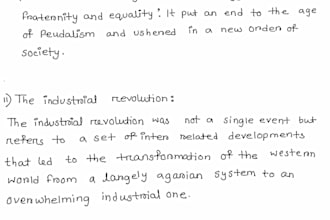 offer neat and clean handwriting