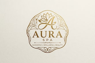 design a luxurious spa logo for your brand