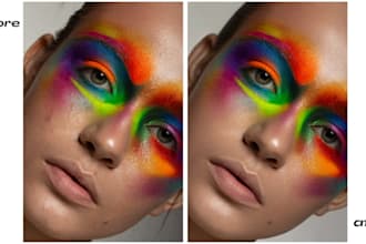 retouch photos for makeup artists and their portfolio