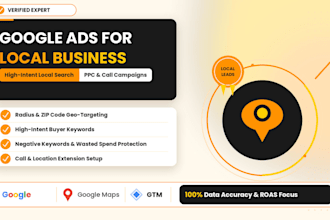 setup and manage google ads search PPC campaigns for local business
