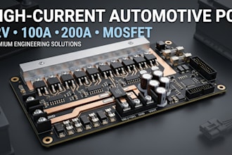 design high current automotive pcb 12v 100a 200a mosfet relay controller dc dc