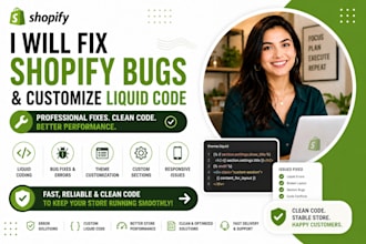 fix shopify bugs and customize liquid code