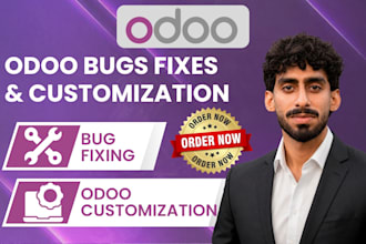 fix odoo errors, bugs and odoo customization