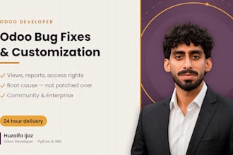 fix odoo bugs, errors and do small odoo customizations