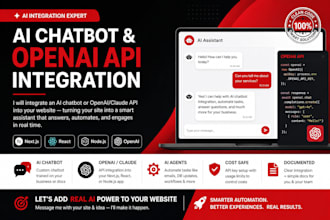 integrate ai chatbot or openai API into your website