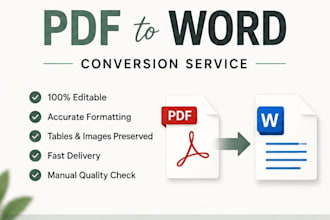 convert PDF to word with accurate formatting and editable docx