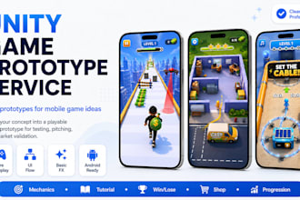 build a unity hyper casual game prototype for android