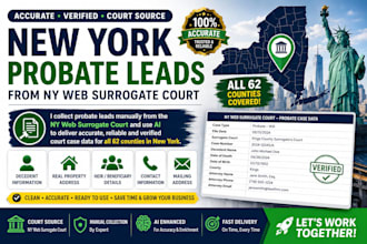 research ny probate leads for all 62 counties