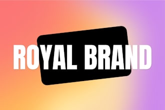 design modern royal logo and brand identity