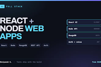 develop a full stack mern web application