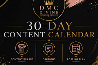 create a strategic 30 day social media content calendar