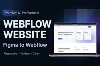 convert figma to webflow and build a responsive website