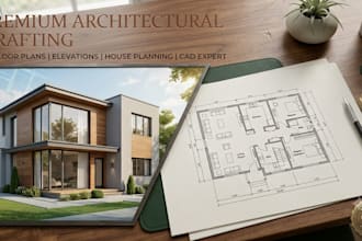 draw 2d floor plans, front elevations and house planning