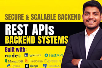build a secure rest API and custom backend system
