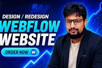 design or redesign a responsive webflow website