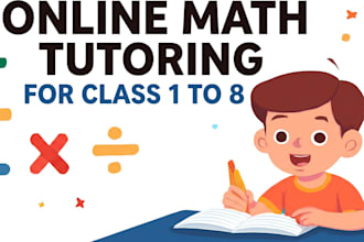 tutor school kids in basic math and algebra up to grade 8