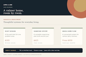 create a polished service menu, price list, or faq PDF