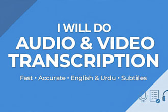transcribe audio and video