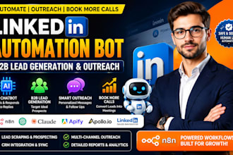 build linkedin automation bot b2b lead generation outreach n8n ai chatbot agent