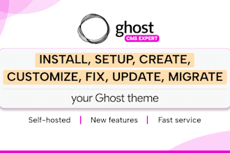 ghost cms blog website ghost newsletter setup ghost membership ghost cms expert