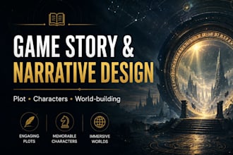 write a game story or narrative design for your video game