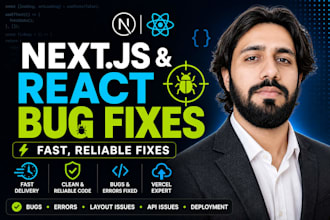 fix bugs in your nextjs, react, or vercel app