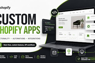 build custom shopify functionality, apps and automations