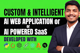 develop a custom ai web application or ai powered saas