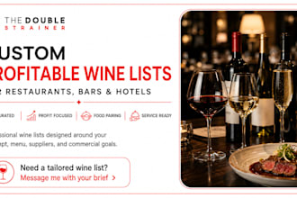 create a profitable wine list for restaurants, bars and hotels