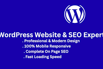 build professional wordpress website design for your buisness