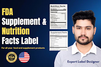 create fda compliant nutrition facts and supplement facts labels