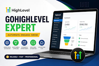 setup gohighlevel crm, funnels and marketing automation