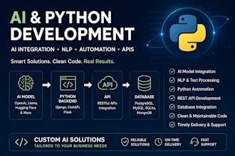 build python scripts, automation, apis and ai solutions