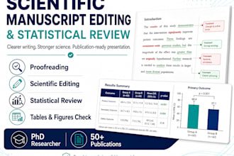 edit and statistically review your scientific manuscript