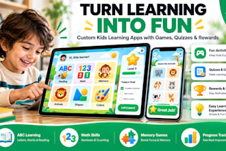 develop a custom kids learning app
