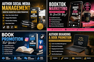 manage your author social media, booktok marketing, and book promotion